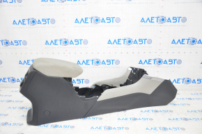 Console central armrest Subaru Forester 19-24 SK leather, black with gray, tears, scratches