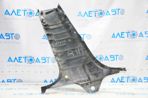 Center pillar trim lower right Honda Civic X FC 16-21 4d black, scratches