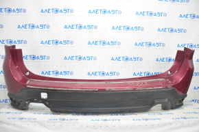 Rear bumper bare Subaru Forester 19-24 SK red, tear, crack, broken mount, scratches