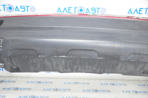 Rear bumper bare Subaru Forester 19-24 SK red, tear, crack, broken mount, scratches