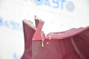 Rear bumper bare Subaru Forester 19-24 SK red, tear, crack, broken mount, scratches