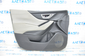 Door trim card front left Subaru Forester 19-24 SK black with gray insert, chemically treated