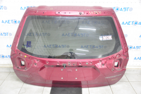 Naked trunk door with glass Subaru Forester 19-23 SK under electric spoiler, red M1Y, bumpers