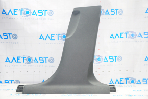 Center pillar trim lower right Audi A4 B8 08-16 sedan, black, scratches