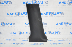 Center pillar trim lower left Lexus GS300 GS350 GS430 GS450h 06-08 leather black, broken fastening, scratches