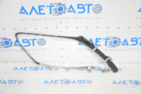 Chrome headlight frame front left Lexus GS300 GS350 GS430 GS450h 06-11 broken mount, sand, chrome swelled