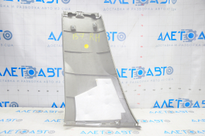 Center pillar trim lower right VW Passat b7 12-15 USA gray, plastic turned white, scratches