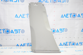 Center pillar trim lower left VW Passat b7 12-15 USA gray, plastic turned white, scratch