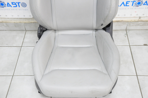 Driver's seat Tesla Model S 12-15 pre-rest, type 1, with airbag, electric, gray leather, heated, worn