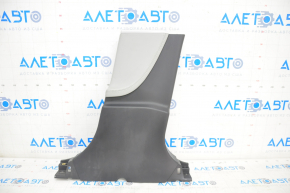 Center pillar trim lower right Tesla Model S 12-20 black, with gray insert, broken fastener