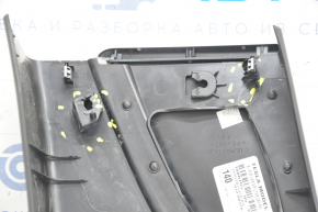 Center pillar trim lower right Tesla Model S 12-20 black, with gray insert, broken fastener