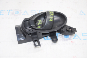 Door handle inside front left Nissan Versa 12-19 usa black