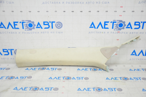 Front pillar trim left Tesla Model S 12-20 beige, for dry cleaning, broken crepe