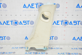 Upper center pillar trim right belt Tesla Model S 12-15 pre-rest, beige, fabric swelled, chemically treated
