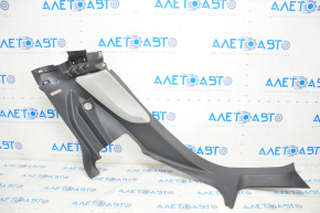 Rear pillar trim lower left Tesla Model S 12-15 pre-rest, type 1, black, with gray insert, scratches, worn