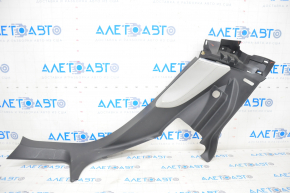 Rear pillar trim lower right Tesla Model S 12-15 pre-rest, type 1, black, with gray insert, scratches, worn