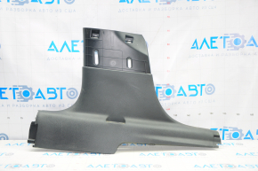 Lower left center pillar trim for Dodge Dart 13-16, black, scratches