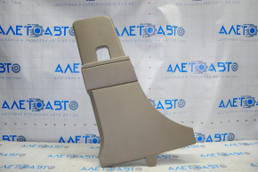 Center pillar trim lower left Jeep Compass 11-16 beige, without plug, plastic turned white