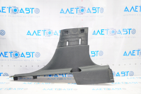 Jeep Cherokee KL 14-23 lower right center pillar trim, black, broken fastener, scratches