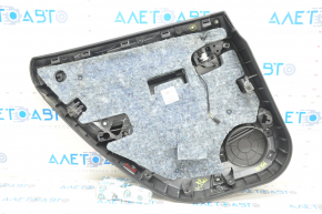 Door trim card rear right Tesla Model S 12-15 pre-rest black, with gray insert, with backlight, butt on chrome