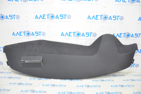 Tesla Model S 12-20 dashboard leather black + suede, dented molding, shot, scratches on chrome