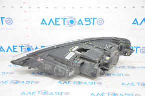 Headlight front right Tesla Model S 12-15 pre-restored complete, broken housing, crack on glass, scratches
