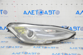 Headlight front right Tesla Model S 12-15 pre-restored complete, broken housing, crack on glass, scratches