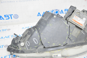 Headlight front right Tesla Model S 12-15 pre-restored complete, broken housing, crack on glass, scratches