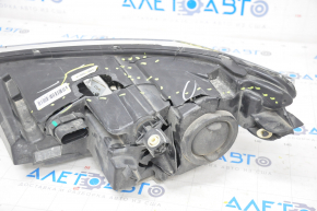 Headlight front right Tesla Model S 12-15 pre-restored complete, broken housing, crack on glass, scratches