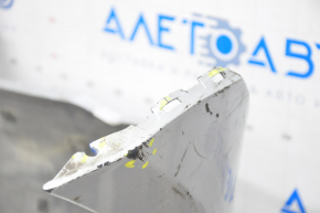Front bumper bare Tesla Model S 12-15 pre-rest 6 sensors, gray, broken, scratches, no fragments, broken fastener