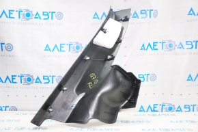 Rear pillar trim lower left Audi Q7 4L 10-15 black, scratches