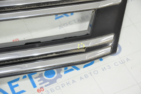 Grille cover with VW Tiguan 12-18 badge, rest bumps and sand on chrome