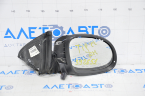 Side mirror right VW Tiguan 09-17 6 pins, under the turn signal, heating, no overlay and turn signal, defective lower overlay