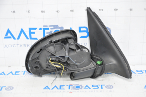 Side mirror right VW Tiguan 09-17 6 pins, under the turn signal, heating, no overlay and turn signal, defective lower overlay