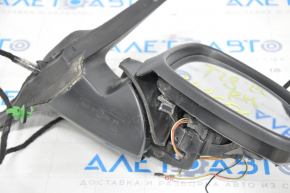 Side mirror right VW Tiguan 09-17 6 pins, under the turn signal, heating, no overlay and turn signal, defective lower overlay