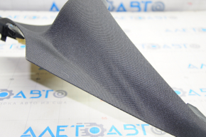 Rear pillar trim left Mercedes CLA 14-19 black, without plug, fabric peeled off, burnt