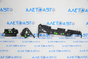 Set of front panel trims for Tesla Model X 16-21 air vents in wood