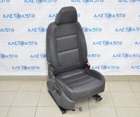 Passenger seat VW Tiguan 09-18 without airbag, heated, leather black