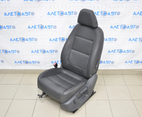 Driver's seat VW Tiguan 09-18 without airbag, electric + mechanical, heating, black leather, torn leather seat