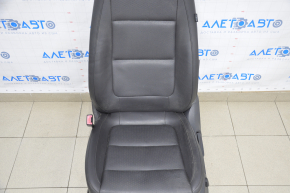 Driver's seat VW Tiguan 09-18 without airbag, electric + mechanical, heating, black leather, torn leather seat
