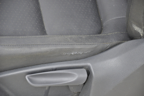 Driver's seat VW Tiguan 09-18 without airbag, electric + mechanical, heating, black leather, torn leather seat