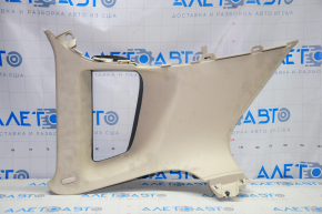 Upper left rear pillar trim VW Tiguan 09-17 beige, scratches, broken crepe, for dry cleaning