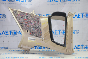 Upper left rear pillar trim VW Tiguan 09-17 beige, scratches, broken crepe, for dry cleaning