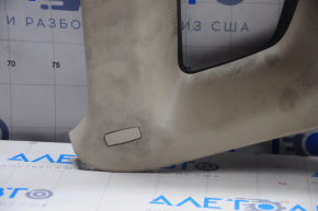 Upper left rear pillar trim VW Tiguan 09-17 beige, scratches, broken crepe, for dry cleaning