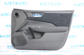 Door trim card front right Honda Clarity 18-21 usa black, worn