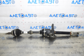 Drive axle shaft front right Toyota Highlander 14-16 3.5 FWD, with bracket, torn boot of inner CV joint, stripped thread