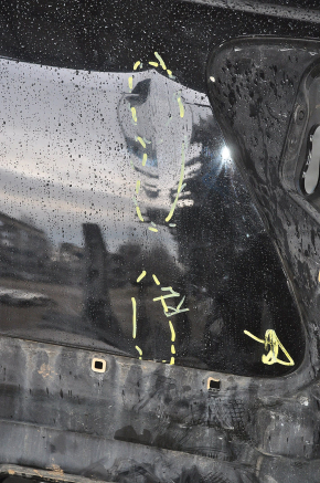 Quarter wing rear left Lexus GS300 GS350 GS430 GS450h 06-11 black, dented, pokes, painted, putty 0.7-1.1mm