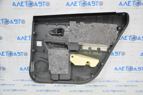 Door trim card rear left Toyota Prius V 12-14 rag dark gray scratches, scale on rag