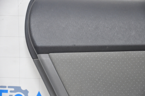 Door trim card rear left Toyota Prius V 12-14 rag dark gray scratches, scale on rag
