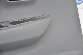 Door trim card rear left Toyota Prius V 12-14 rag dark gray scratches, scale on rag